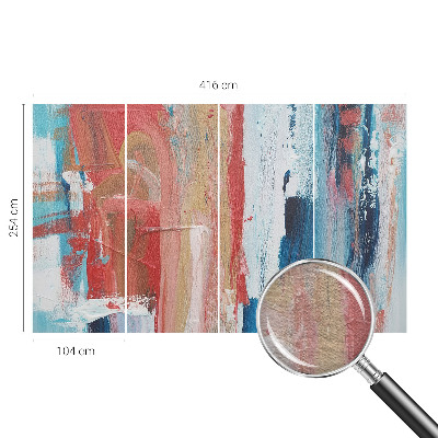 High-quality wall mural wallpaper with colorful abstract motifs