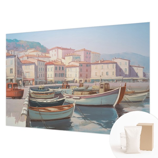 Premium wall mural for bedroom featuring a seaside haven design