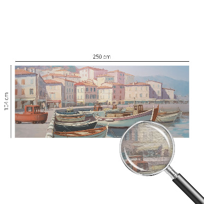 Premium wall mural for bedroom featuring a seaside haven design