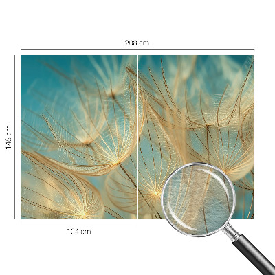 Premium photo wallpaper with an ethereal dandelion motif