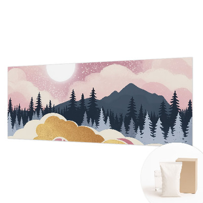 Decorative wall mural for living room Pink Sunset