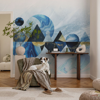 Premium wall mural for bedroom with a cosmic elegance design