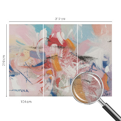 Wallpaper mural with a harmonious abstract design