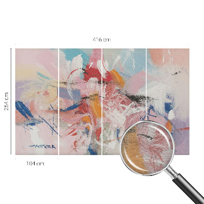 Wallpaper mural with a harmonious abstract design