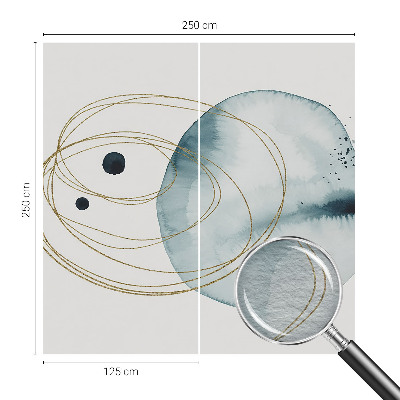 Premium photo wallpaper with an abstract connection design