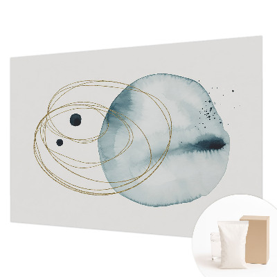 Premium photo wallpaper with an abstract connection design