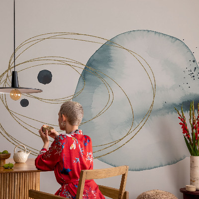 Premium photo wallpaper with an abstract connection design