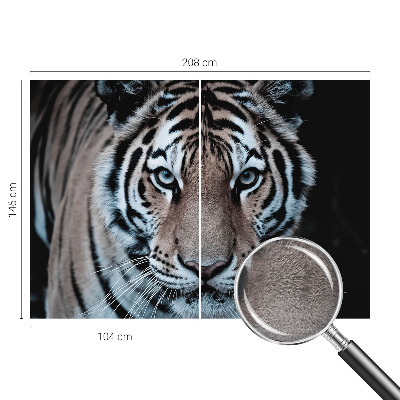 Photo wallpaper with a tiger portrait
