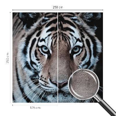Photo wallpaper with a tiger portrait