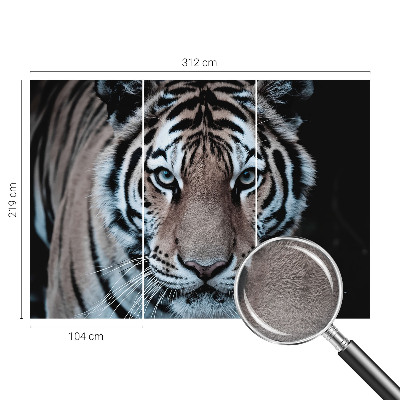 Photo wallpaper with a tiger portrait
