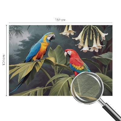 Non-woven wall mural Colorful parrots