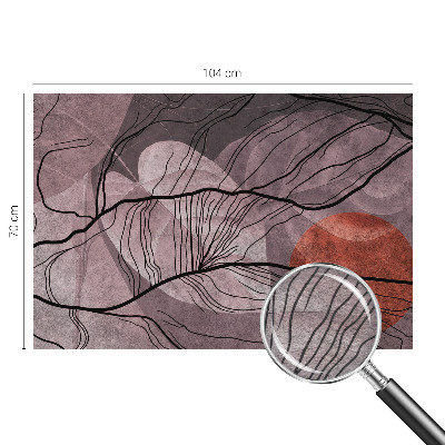 Non-woven photo wallpaper with an energetic abstract design