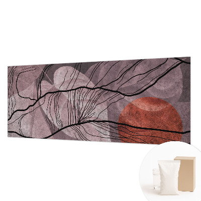 Non-woven photo wallpaper with an energetic abstract design