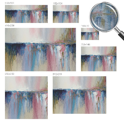 Photo wall mural with a colorful abstract design