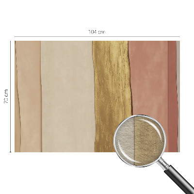 Wall mural with wavy stripes design