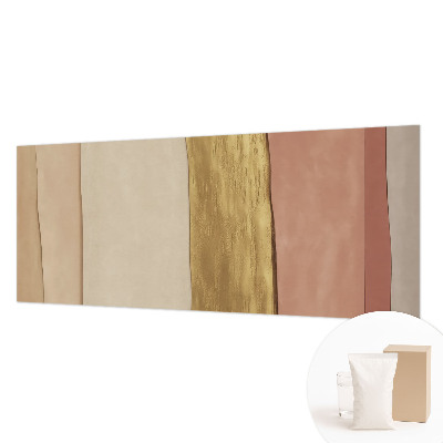 Wall mural with wavy stripes design