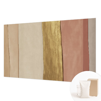 Wall mural with wavy stripes design