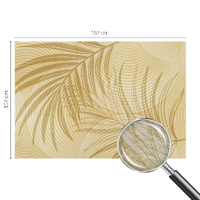 Bedroom wall mural wallpaper with a tropical elegant design