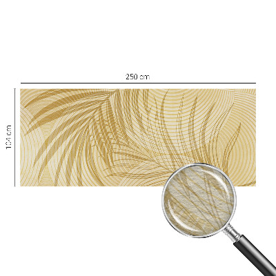Bedroom wall mural wallpaper with a tropical elegant design