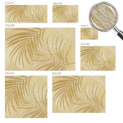 Bedroom wall mural wallpaper with a tropical elegant design