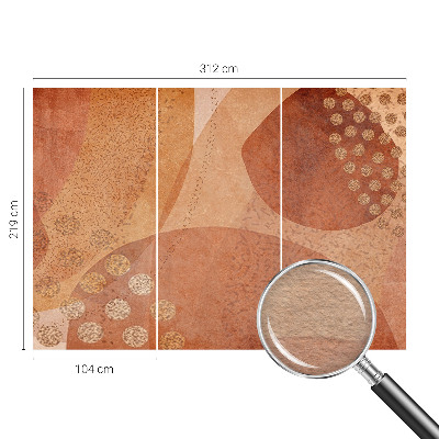 Large wall mural wallpaper with earthy compositions