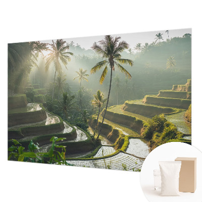 Wallpaper mural for living room with the Paradise Terraces design