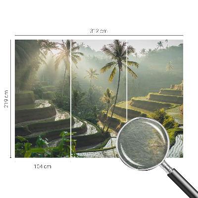 Wallpaper mural for living room with the Paradise Terraces design