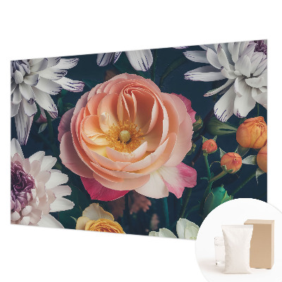 Large wall mural Floral harmony