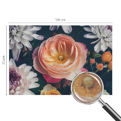 Large wall mural Floral harmony