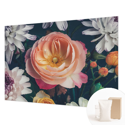 Large wall mural Floral harmony