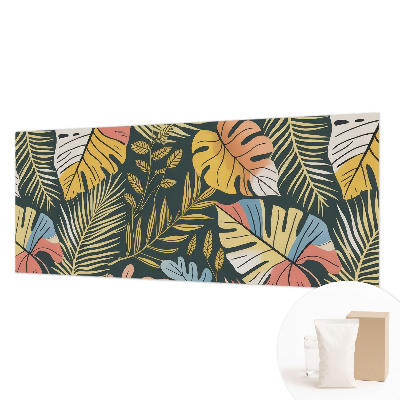 Modern wall mural with a tropical energy design