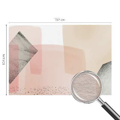Modern wall mural for living room featuring delicate figurative artwork