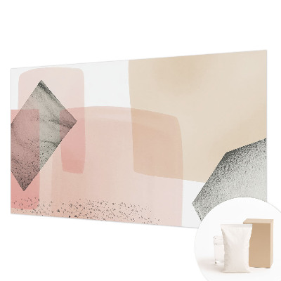 Modern wall mural for living room featuring delicate figurative artwork