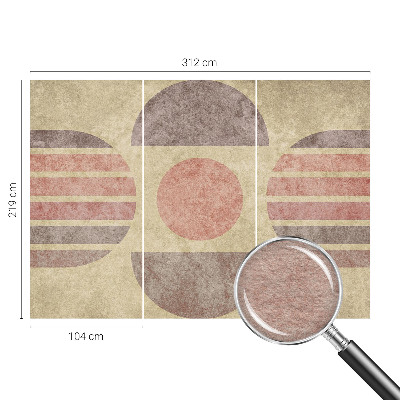 Premium wall mural for bedroom Geometric forms