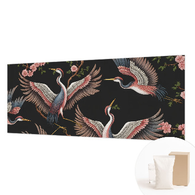 Premium photo wallpaper with a floral pattern