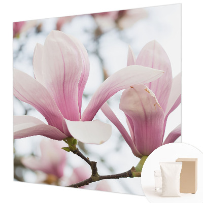 High quality wall mural wallpaper with magnolia flower design