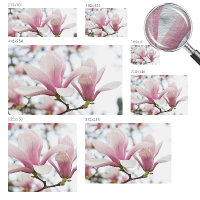 High quality wall mural wallpaper with magnolia flower design