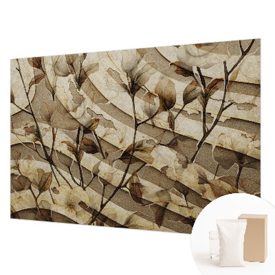 Photo wallpaper with a classic floral pattern