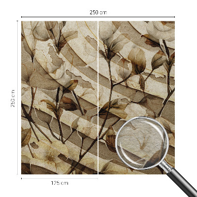 Photo wallpaper with a classic floral pattern