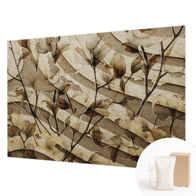 Photo wallpaper with a classic floral pattern
