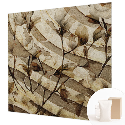 Photo wallpaper with a classic floral pattern