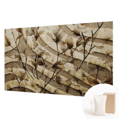 Photo wallpaper with a classic floral pattern
