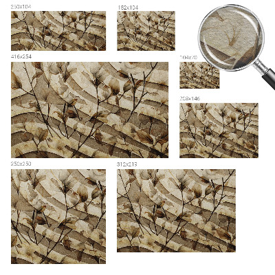 Photo wallpaper with a classic floral pattern