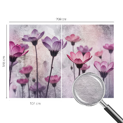 Photo wall mural Pastel flowers