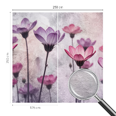Photo wall mural Pastel flowers