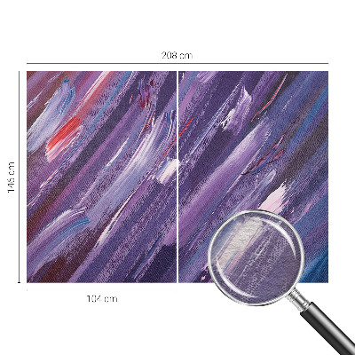 Bedroom wall mural wallpaper with colorful brushstroke pattern