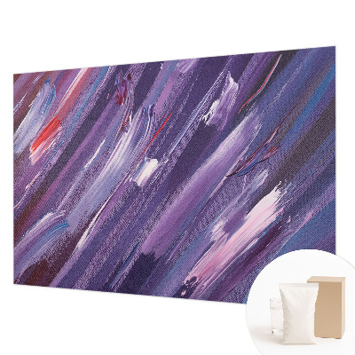 Bedroom wall mural wallpaper with colorful brushstroke pattern