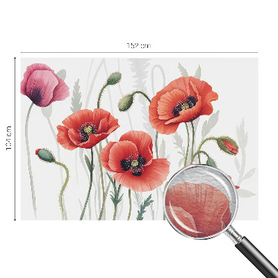 Large wall mural Red poppies