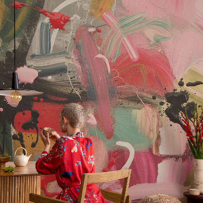 Modern wall mural for bedroom Colorful chaos
