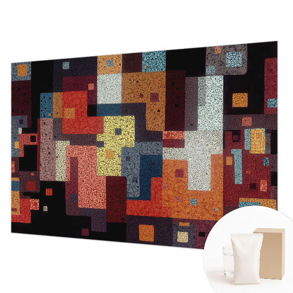 High quality photo wallpaper with colorful geometric shapes